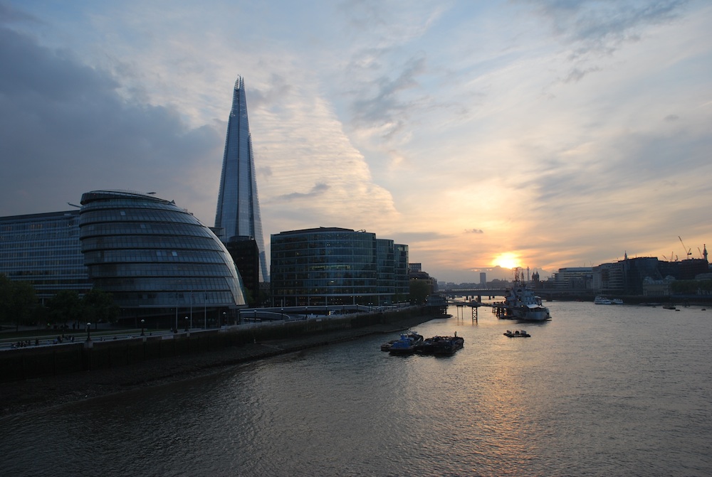 coucher de soleil londres