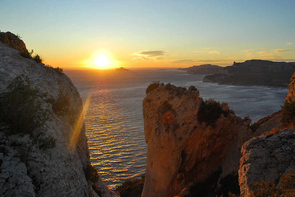 coucher de soleil route des cretes