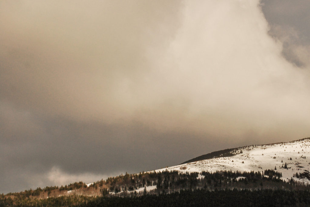 orage montagne hiver