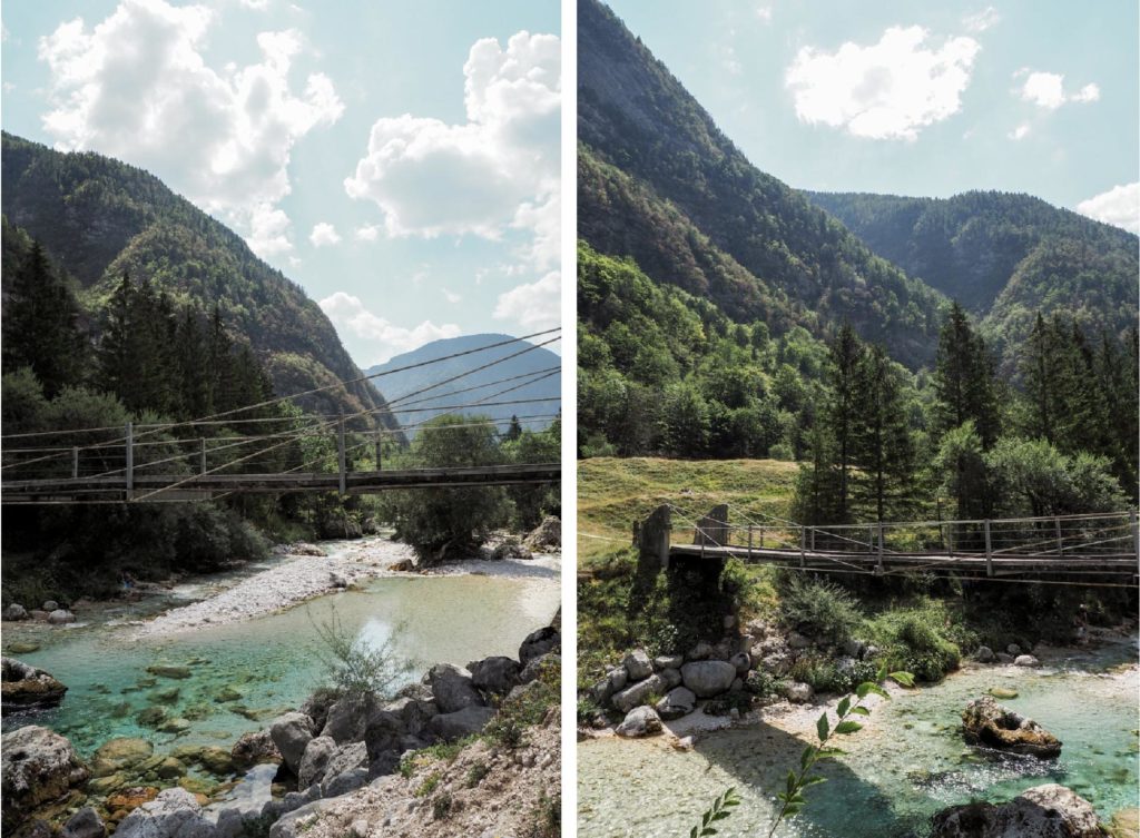 pont suspendu soca slovenie