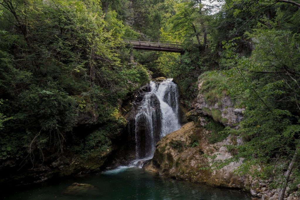 Cascade de Šum - Gorges de Vintgar